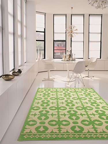 benuta Vintage Teppich im Used-Look Swing Grün 120x170 cm | Moderner Teppich für Schlafzimmer und Wohnzimmer benuta Vintage Teppich im Used-Look Swing Grün 120x170 cm | Moderner Teppich für Schlafzimmer und Wohnzimmer