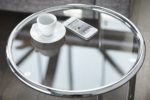 Design Beistelltisch Original Art Deco Couchtisch Glastisch Tisch mit Glasplatte
