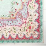 Pastell Vintage Teppich | im angesagten Shabby Chic Look | für Wohnzimmer, Schlafzimmer, Flur etc. | Pastell (225 x155 cm)