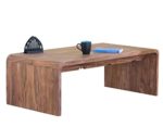 Couch-Tisch aus massivem Sheeshamholz 115x60cm recht-eckig | Sia | Zeitloser Wohnzimmer-Tisch in schlichtem Design Sheesham Massivholz 115cm x 60cm