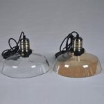 Moderne Vintage Retro INDUSTRIE loft Glasdeckenlampenschirm Pendelleuchte
