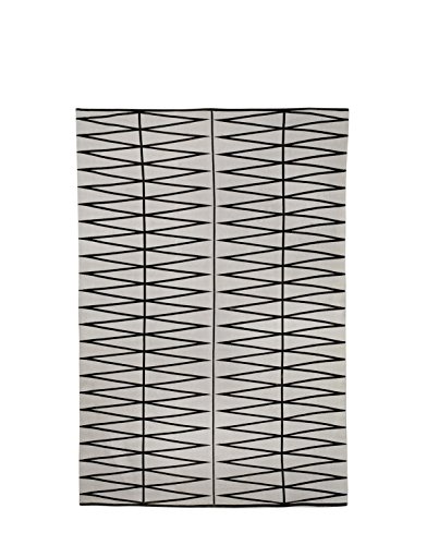 Rug, printed, grey/black 140x200cm