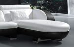 SAM® Ecksofa Vigo Combi 1 242 x 181 cm Weiß Weiß Schwarz rechts Polsterecke Wohnzimmer Couch Sofa