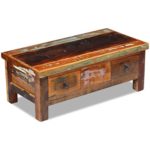 vidaXL Couchtisch Beistelltisch Kaffeetisch Wohnzimmer Sofatisch Massivholz Retro Antik