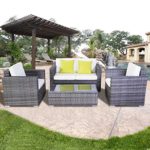 15tlg.Poly Rattan Sofa Gartenmöbel Lounge Set Gruppe Sitzgruppen Gartengarnitur Seseel