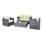 15tlg.Poly Rattan Sofa Gartenmöbel Lounge Set Gruppe Sitzgruppen Gartengarnitur Seseel