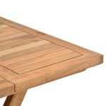 DIVERO Balkontisch Gartentisch Tisch Beistelltisch Holz Teak klappbar 50 cm