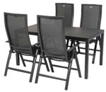 Gartenmöbel Set Hartman Leonardo 5-teilig Alu anthrazit