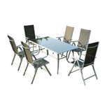 Outsunny® Sitzgarnitur Sitzgruppe Gartengarnitur Gartenset Gartenmöbel Garten Alu