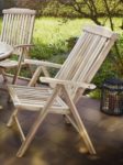SAM® Gartengruppe, 7 teilig, Gartenmöbel aus Teak-Holz, 6 x Garten-Hochlehner, 1 x Auszieh-Tisch, Terrassen-Möbel aus Holz, Massivholz-Möbel, Teakholz-Möbel für Garten oder Terrasse [521294]