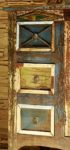 SalesFever® Holz-Kommode, recyceltes Altholz, Sideboard aus massivem Holz, (BxTxH) 120 x 40 x 90 cm, massiver Wohn-Schrank mit 3 Schubladen + 2 Türen