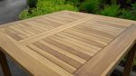 TEAK Holztisch Gartentisch Garten Tisch 80x80cm Gartenmöbel Holz sehr robust Modell: ALPEN80 von AS-S