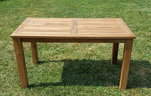 Wuchtiger TEAK BIGFOOT Gartentisch 140x80 Holztisch Teaktisch Garten Tisch Holz von AS-S
