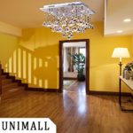 Unimall 4368736 Kristall-Deckenleuchte modernes Stil Kronleuchter elegante Deckenlampe 460*460*310mm