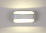 Unimall 5W LED Wandleuchte Bad Wasserdicht Wandlampe innen elegant minimalistisch modern Design für Wohnzimmer Schlafzimmer Flur Treppenaufgang Weiß Warmweiß