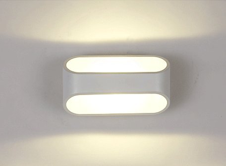 Unimall 5W LED Wandleuchte Bad Wasserdicht Wandlampe innen elegant minimalistisch modern Design für Wohnzimmer Schlafzimmer Flur Treppenaufgang Weiß Warmweiß