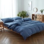 Unimall Bettbezug in verschiedenen Farben und Größe Grau, Blau, Rosa 155x200 200x220 240x220 cm