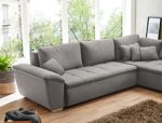 Wohnlandschaft Corvin 280x210 cm grau Funktionssofa Eckcouch Polsterecke Bettkasten Couch Sofa Wohnzimmer