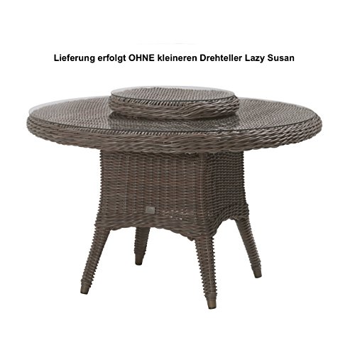 4Seasons Outdoor Madoera Dining Tisch Esstisch ø 130 cm Polyrattan colonial