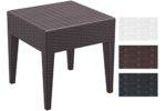 CLP Design Garten Beistell-Tisch MIAMI, Kunststoff, Rattan Optik, stapelbar, Sonnenliegen-Beistelltisch Höhe 45 cm