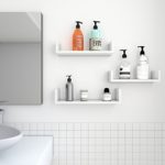 Songmics Regal 3er Set Wandregal, MDF Holz, Tiefe 15 cm, 60/45/30 cm, U-Form Wandboard