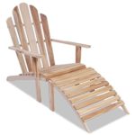 vidaXL Teak Adirondack Chair Deckchair Stuhl Liegestuhl Sonnenliege Gartenmöbel