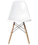 AHOC Charles & Ray inspiriert Eiffel DSW Retro Design Wood Style Stuhl für Büro Lounge Küche – weiß (1)