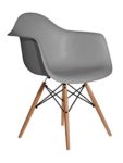 Aryana Home Eames Replik Sessel, 59 x 62 x 82,50 cm 59x62x82.5 cm dunkelgrau