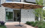 CONSUL GARDEN DOPPELAMPELSCHIRM Doppel-Ampelschirm 250x430 Cm Taupe