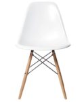 AHOC Charles & Ray inspiriert Eiffel DSW Retro Design Wood Style Stuhl für Büro Lounge Küche – weiß (1)