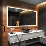 Design Badspiegel mit LED Beleuchtung Wandspiegel Badezimmerspiegel nach Maß