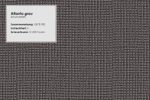 CAVADORE Sofa-Hocker Claanc/Grauer Hocker für Couch mit Steppung in pflegeleichtem Strukturstoff/Modernes Design/Chromfarbene Füße/102x42x68 cm (BxHxT)/Grau