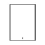 LED Badezimmerspiegel mit Touch Sensor 50 x 70 cm 1592ft