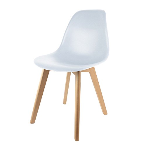Stuhl skandinavischen Kinder – H. 56,5 cm – weiß