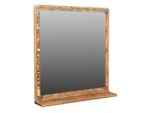 Woodkings Bad Spiegel 70x70cm Kalkutta Holz bunt Vintage rustikal Möbel Badmöbel Badezimmerspiegel