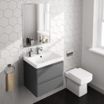 Soak Design-Badspiegel mit Ablage - Wandspiegel mit Ablagefläche - 60 x 80 cm, einfache Montage