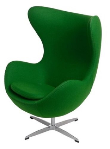 Sessel Stuhl Retro DIXON EGG Gepolstert Armlehnenstuhl Kaschmir Design Vetrostyle gruen