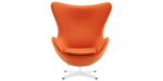 Sessel Stuhl Retro DIXON EGG Gepolstert Armlehnenstuhl Kaschmir Design Vetrostyle orange