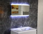 Design LED-Beleuchtung Badspiegel GS043 Lichtspiegel Wandspiegel mit Touch-Schalter Tageslichtweiß IP44 (120 x 60 cm)