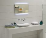 Design Badspiegel mit LED-Beleuchtung GS043N Lichtspiegel Wandspiegel Tageslichtweiß IP44 (80 x 60 cm)
