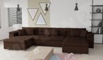 Ecksofa Wicenza SALE! Big Sofa Eckcouch Couch! mit Schlaffunktion Bettfunktion! Design Wohnlandschaft! U-Form, Farbauswahl (Dot 25)