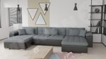Mirjan24  Ecksofa Wicenza Bris! Elegante Big Sofa mit Schlaffunktion Bettfunktion! Technologie Cleanaboo®, Schwerentflammbar, Wohnlandschaft! U-Form, Eckcouch Couch! (Soft 011 + Bristol 2446)