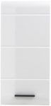 Trendteam 1116-501-01 Badezimmer Hängeschrank, Wandschrank Skin Gloss, 30 x 77 x 23 cm in Weiß Hochglanz mit viel Stauraum