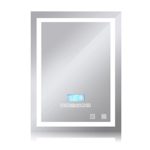 Badspiegel LED Beleuchtung Wandspiegel Badezimmerspiegel Intelligent Lichtspiegel mit Bluetooth Lautsprecher ( 600 x 800 mm )