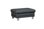 CAVADORE Sofa-Hocker Marool/Fußbank passend zum Sofa Marool/Modernes Design/Mikrofaser/Größe: 102 x 47 x 65 cm (BxHxT)/Bezug in Mikrofaser dunkelgrau