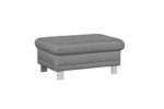Cavadore Sofa-Hocker Marool / Fußbank passend zum Sofa Marool / Modernes Design / Größe: 102 x 47 x 65 cm (BxHxT) / Farbe: Hellgrau