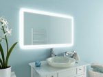 NewYork21 LED Spiegel, Badspiegel mit Beleuchtung: verschiedene Größen auswählbar, modern und zeitlos - Maße: 40cm x 50cm