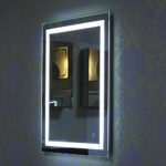 Badspiegel LED Beleuchtung Wandspiegel Badezimmerspiegel mit Touchschalter ( 60 x 80 cm, kaltweißen)