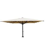 Mendler Gastronomie-Luxus-Sonnenschirm HWC-D20, XXL-Schirm Marktschirm, Alu 7,2m 75kg Creme