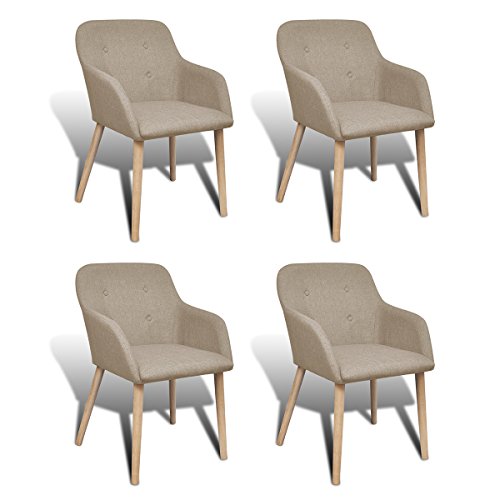 vidaXL 2/4/6x Stühle Stuhl Stuhlgruppe Esszimmerstühle Esszimmerstuhl Armlehne Eiche